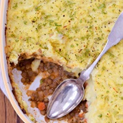Vegan Lentil Shepherd's Pie With Parsnip and Mashed Potatoes