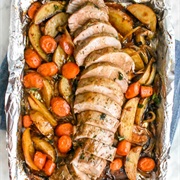 Sheet Pan Glazed Pork Tenderloin With Vegetables