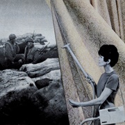 Cleaning the Drapes, From the Series House Beautiful: Bringing the War Home (Martha Rosler)