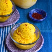 Saffron Mango Ice Cream