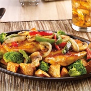 Denny's Bourbon Chicken Sizzlin' Skillet