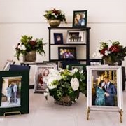 Wedding Display of Framed Photos