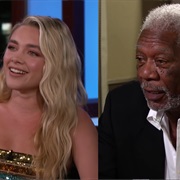 Florence Pugh and Morgan Freeman