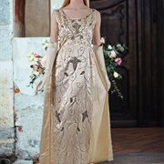 Fleur De Lis Motif on Dress