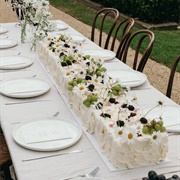 Extra Long Sheet Cake for Wedding