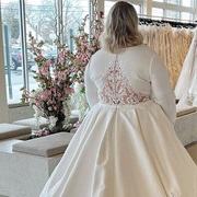 Shaped Lace Section on Back of Dress