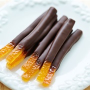 Candied Orange Peel With Chocolate