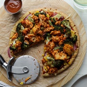 BBQ Tofu Pizza