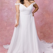 Georgette Fabric Wedding Dress