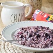 Blueberries and Cream Oatmeal