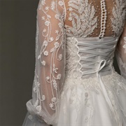 Lacing Combined With Buttons on Back