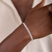 Bride Wearing Silver Bracelet