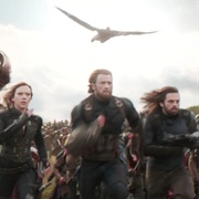 Cap Quartet (Sam, Steve, Bucky, and Natasha, MCU)