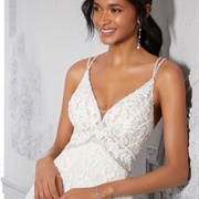 Double Spaghetti Straps on Wedding Dress