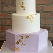 Gold Leaf Cake Decoration