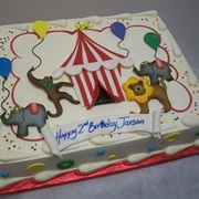 Circus Birthday Cake