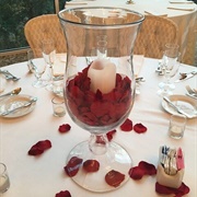 Flower Petals in Centerpieces