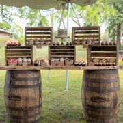 Wedding Bar Using Barrels