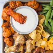 Wings With Cheese Cubes