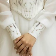 Embroidered Cuffs on Wedding Dress Sleeves