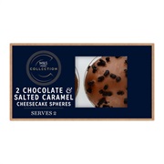2 Chocolate & Salted Caramel Cheesecake Spheres