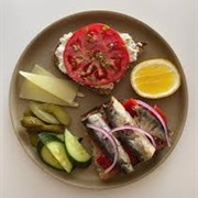 Multigrain Sourdough Bread With Sardines in Spicy Tomato Sauce