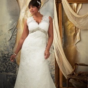 Empire Waist With Inverted-V Beading