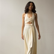 Crisscross Tie Around Bodice and Waist