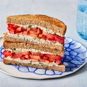 Cheese and Tomato Sandwich