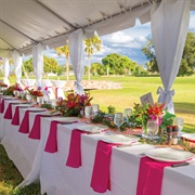 Leg Drapes for Wedding Tent