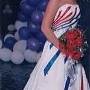 "Patriotic" Themed Wedding Dress