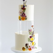 Cake With Translucent Tier