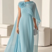 One-Shoulder Cape for Bride