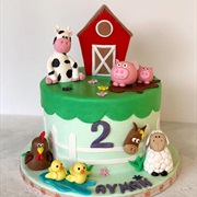 Farm Birthday Cake