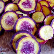Yellow and Purple Food