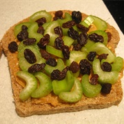 PB, Celery & Raisin Sandwich