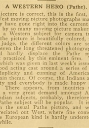 A Western Hero (1909)