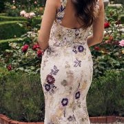 Colored Flowers Over White Embroidery (Layered Decor Look)