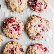 Roasted Strawberry Oat Scone With Chocolate Chunks