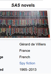 SAS Series (French) (Gerard De Villiers)