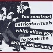 Untitled (You Construct Intricate Rituals Which Allow You to Touch the Skin Of...) (Barbara Kruger)
