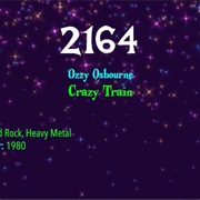 #7878 Crazy Train by Ozzy Osbourne