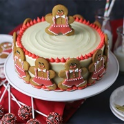 Cake Covered in Gingerbread