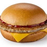 Sausage Sandwich With Ketchup