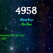 #8663 No One by Alicia Keys