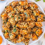 Lentils and Quinoa With Hot Honey BBQ Sauce