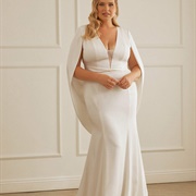 Cape Dress for Wedding