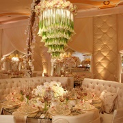 "Chandelier" Made of Flowers