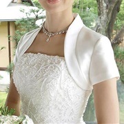 Short Sleeve Bolero Shrug With Dress