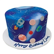 Space Theme for Cake
